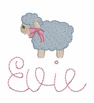 Mini Lamb Embroidery Design Mini Lamb Embroidery Design