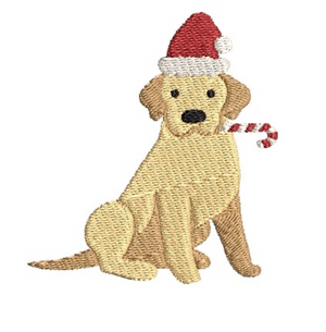 Santa Dog Embroidery Design Santa Dog Embroidery Design