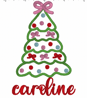 Christmas Tree Embroidery Design Christmas Tree Embroidery Design
