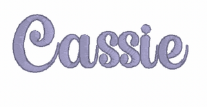 Cassie Font Embroidery Design Cassie Font Embroidery Design