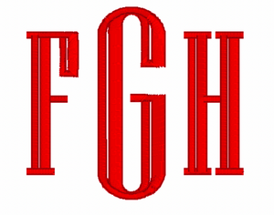 Initials Embroidery Font Initials Embroidery Font