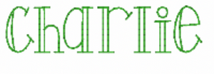 Charlie Embroidery Font Charlie Embroidery Font