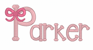 Parker Embroidery Font Parker Embroidery Font