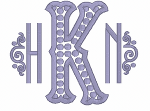 Dotted Font Embroidery Design Dotted Font Embroidery Design