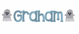 Ghost Name Embroidery Design Ghost Name Embroidery Design