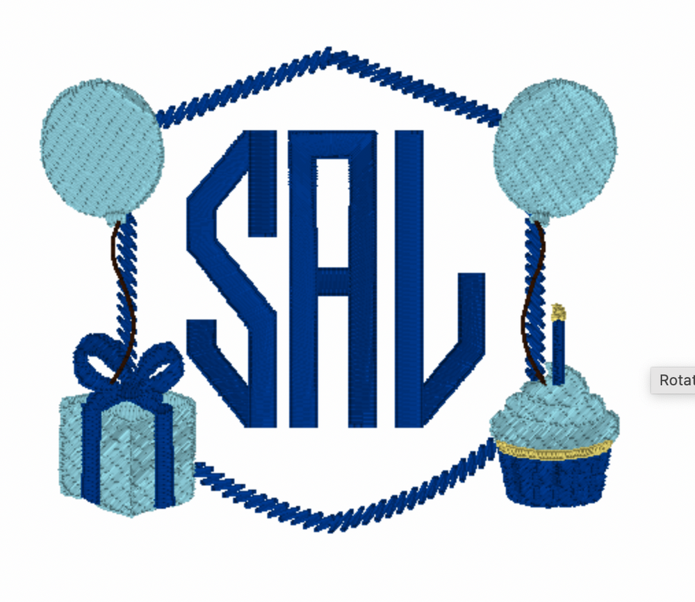 Birthday Embroidery Design