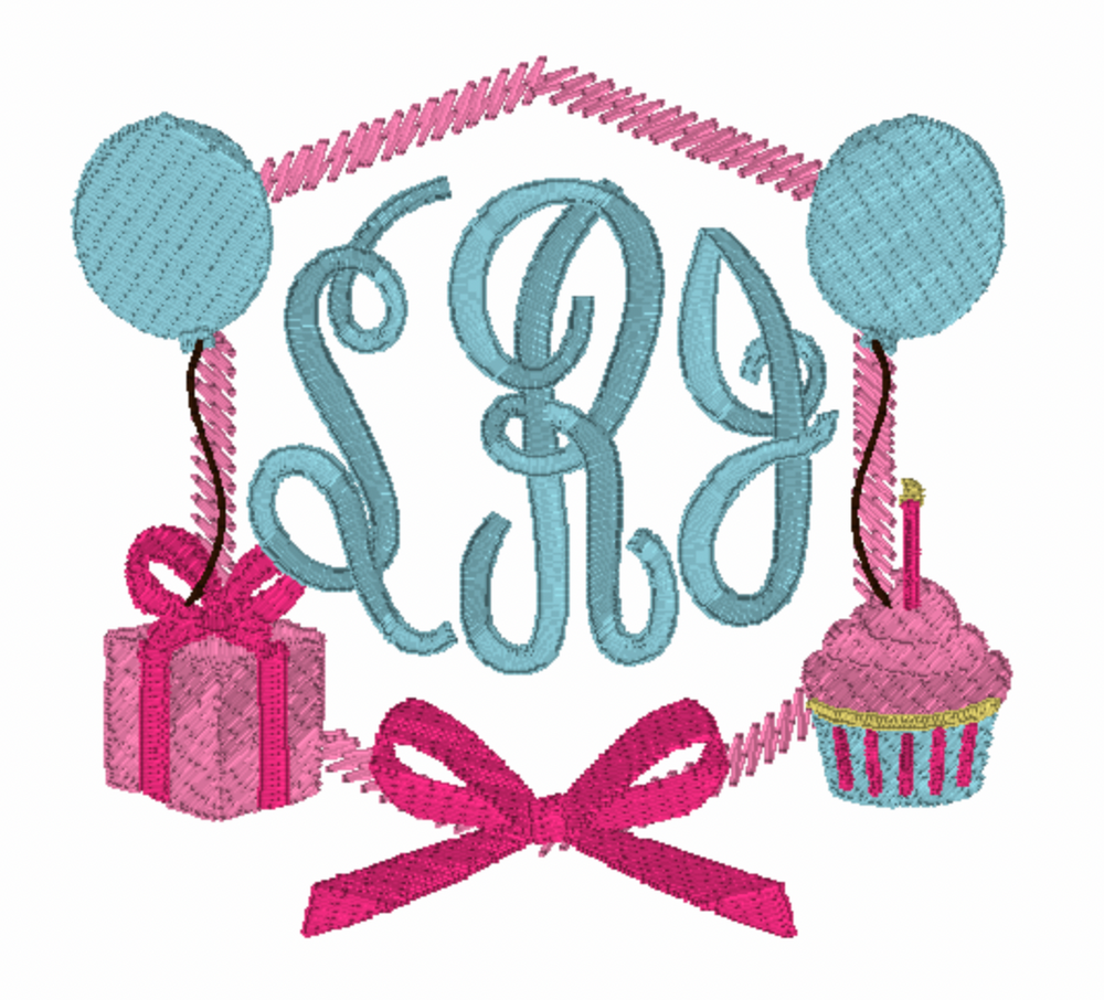 Birthday Embroidery Design