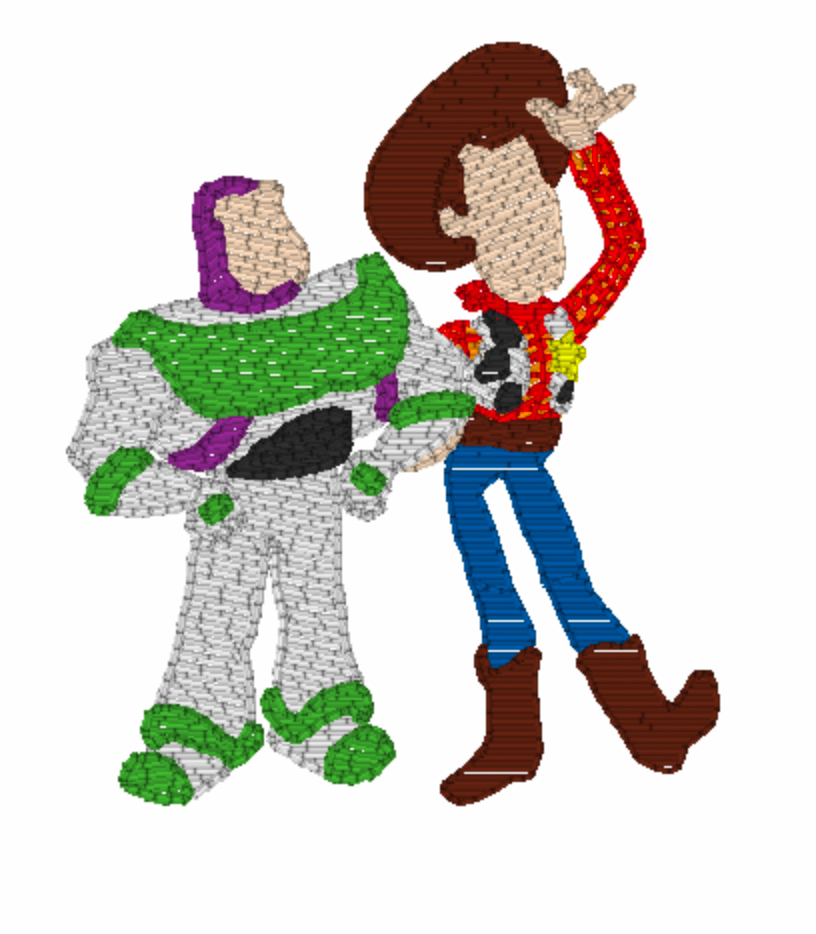 Space Friends Embroidery Design