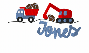 Construction Football Embroidery Design Construction Football Embroidery Design