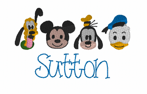 Mouse Friends Embroidery Design Mouse Friends Embroidery Design