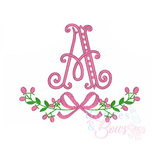 Floral Frame Embroidery Design Floral Frame Embroidery Design