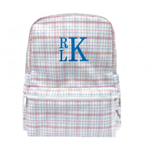 Red & Blue Plaid Backpack Red & Blue Plaid Backpack