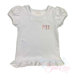 Red,Yellow,& Blue Name Embroidered Shirt Red,Yellow,& Blue Name Embroidered Shirt