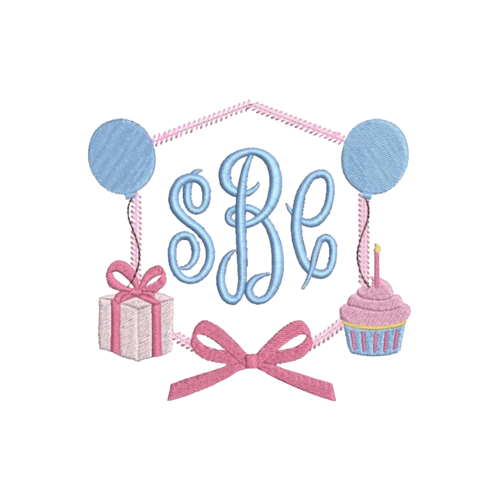 Birthday Frame Embroidery Design