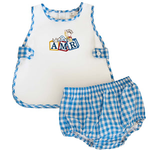 Blue Gingham Cowboy Bloomer Set Blue Gingham Cowboy Bloomer Set