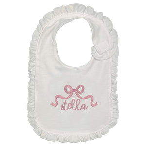 Bow Frame Embroidered Bib Bow Frame Embroidered Bib