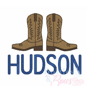 Cowboy Boots Embroidery Design Cowboy Boots Embroidery Design
