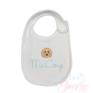 Doodle Embroidered Bib Doodle Embroidered Bib