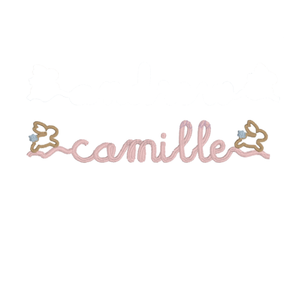 Bunny Font Embroidery Design Bunny Font Embroidery Design