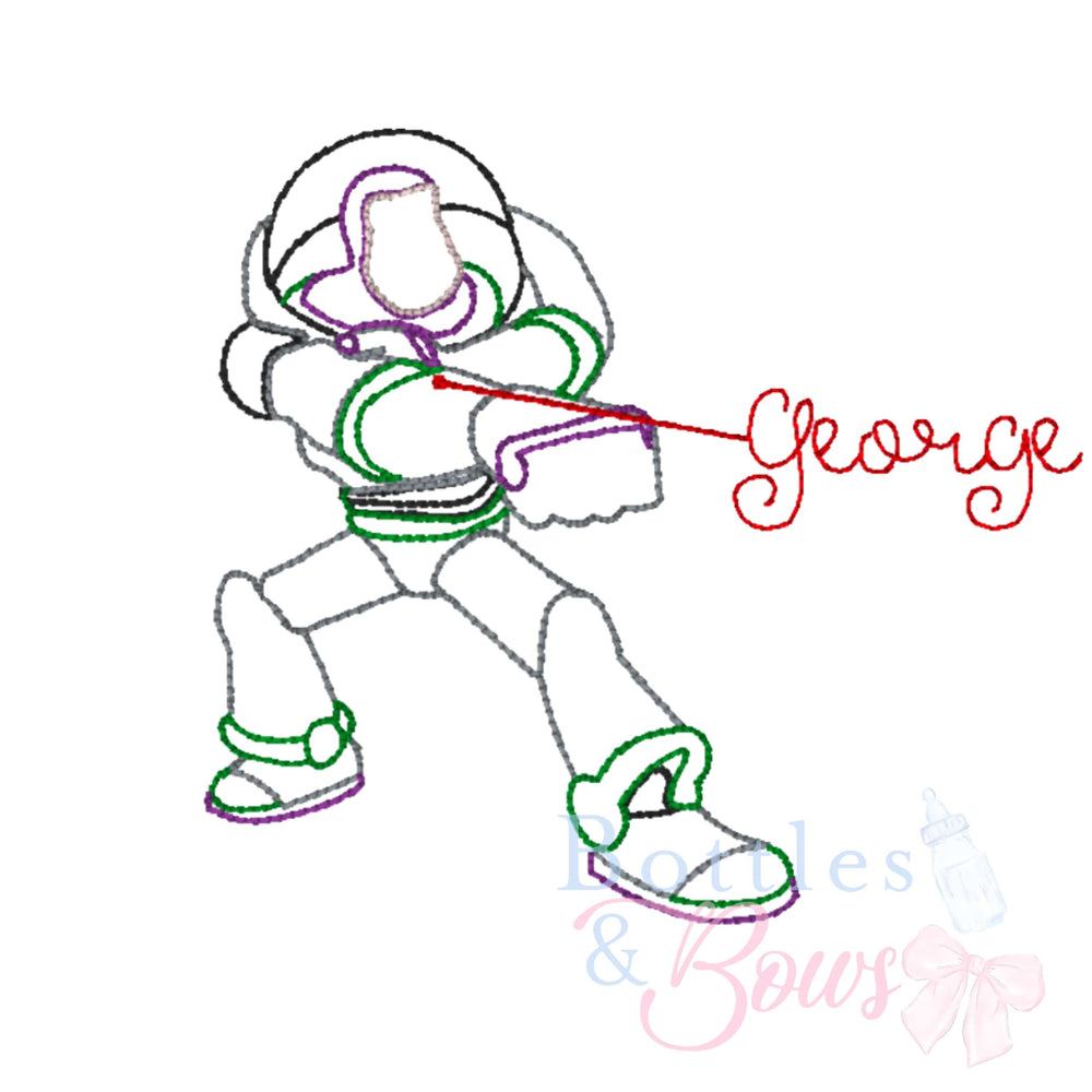 Buzz Embroidery Design