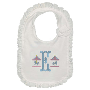 Carousel Embroidered Bib Carousel Embroidered Bib