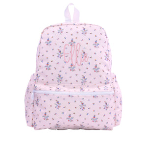 Pink Fleurie Embroidered Backpack Pink Fleurie Embroidered Backpack