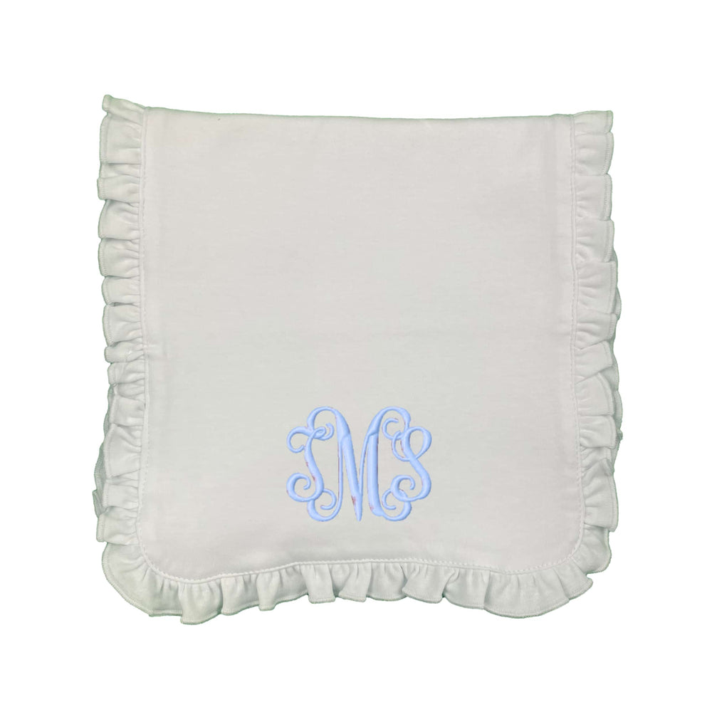 Script Embroidered Burp Cloth