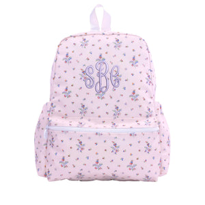 Pink Fleurie Embroidered Backpack Pink Fleurie Embroidered Backpack