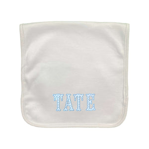 Fishtail Applique Embroidered Burp Cloth Fishtail Applique Embroidered Burp Cloth