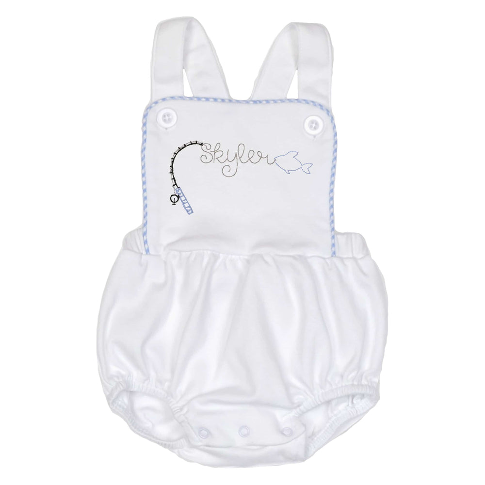 Blue Gingham Fishing Sunsuit
