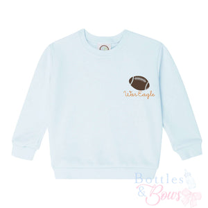 Light Blue Embroidered Sweatshirt Light Blue Embroidered Sweatshirt