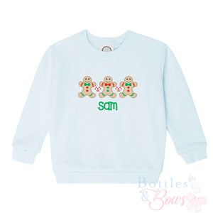 Light Blue Embroidered Sweatshirt Light Blue Embroidered Sweatshirt