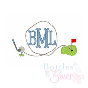 Golf Embroidery Design Golf Embroidery Design