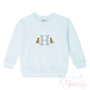 Light Blue Embroidered Sweatshirt Light Blue Embroidered Sweatshirt