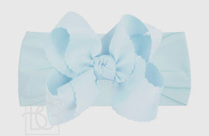 XL Scallop Edge Headband - Powder Blue XL Scallop Edge Headband - Powder Blue