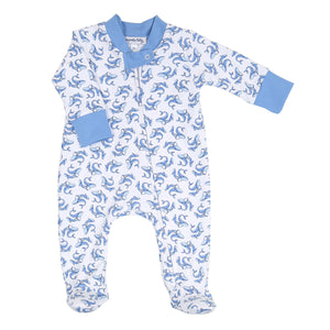 Whalesong Printed Zipped Footie Whalesong Printed Zipped Footie