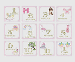 Milestone Cards - Pink Milestone Cards - Pink