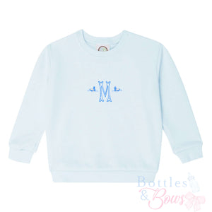 Light Blue Embroidered Sweatshirt Light Blue Embroidered Sweatshirt