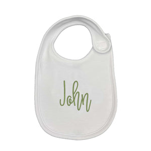 Name Embroidered Bib Name Embroidered Bib