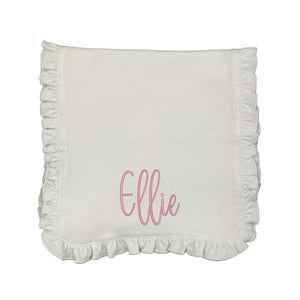 Script Name Embroidered Burp Cloth Script Name Embroidered Burp Cloth