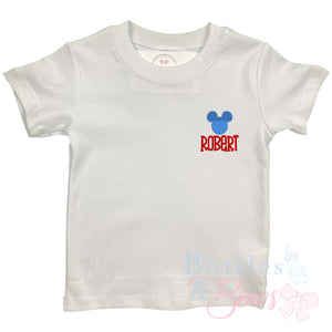 Mouse Name Embroidered Shirt Mouse Name Embroidered Shirt