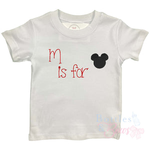 M Is for Mickey Embroidered Shirt M Is for Mickey Embroidered Shirt