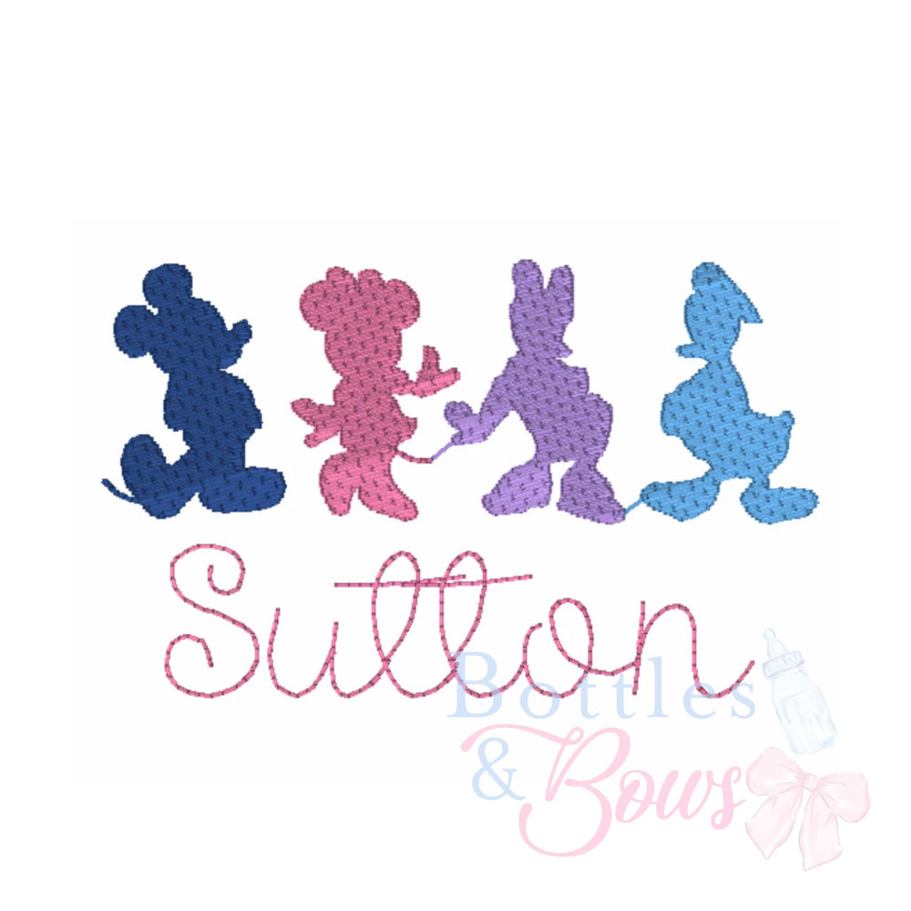 Mouse Friends Embroidery Design
