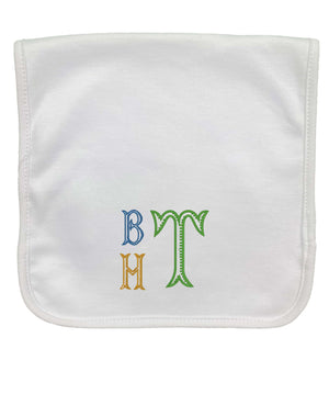 Embroidered Initial Burp Cloth Embroidered Initial Burp Cloth