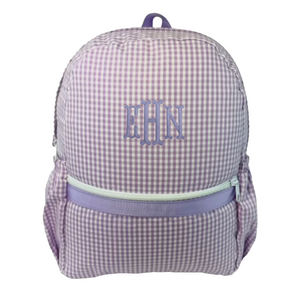 Purple Seersucker Backpack Purple Seersucker Backpack
