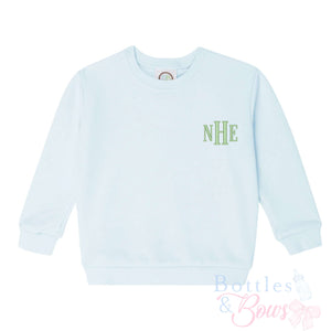 Light Blue Embroidered Sweatshirt Light Blue Embroidered Sweatshirt