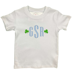 Shamrock Initials Embroidered Shirt Shamrock Initials Embroidered Shirt