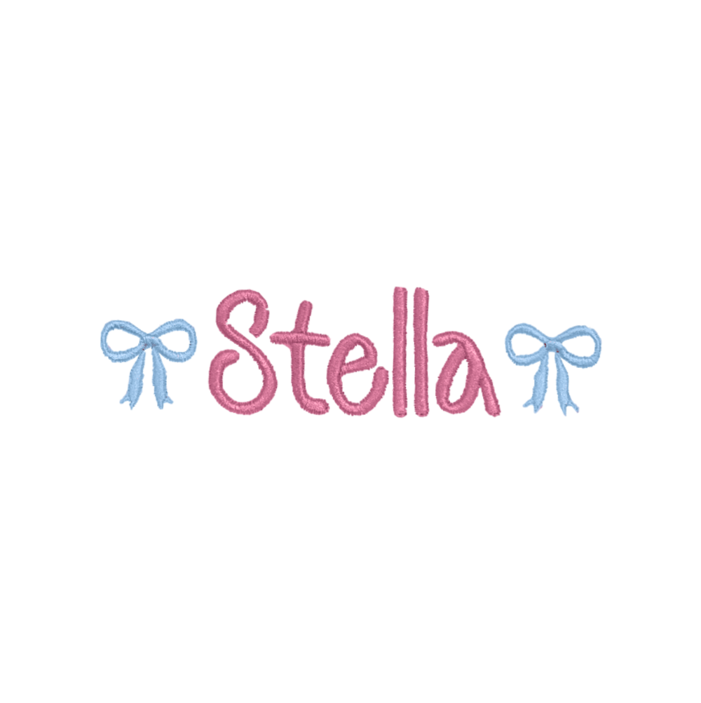 Stella Bows Embroidery Design