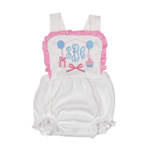 Girls Embroidered Sunsuit Girls Embroidered Sunsuit