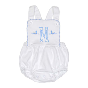 Ducks Initial Gingham Sunsuit Ducks Initial Gingham Sunsuit